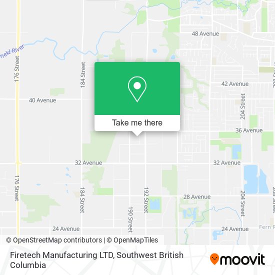 Firetech Manufacturing LTD map