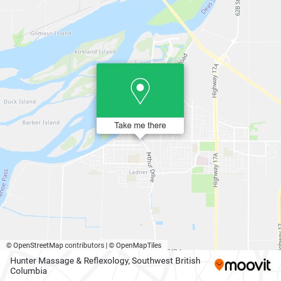 Hunter Massage & Reflexology map