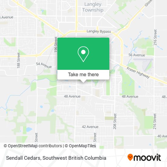 Sendall Cedars map