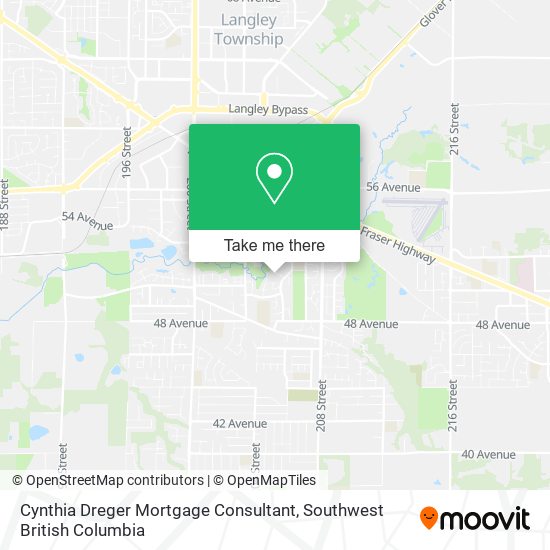 Cynthia Dreger Mortgage Consultant map