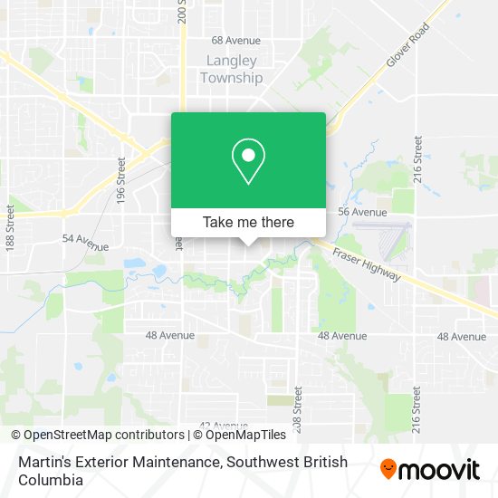 Martin's Exterior Maintenance map