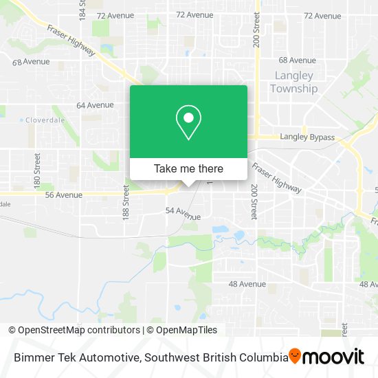 Bimmer Tek Automotive map