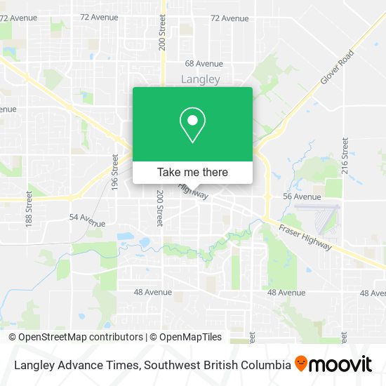 Langley Advance Times map