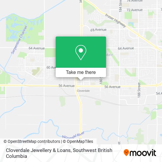 Cloverdale Jewellery & Loans map