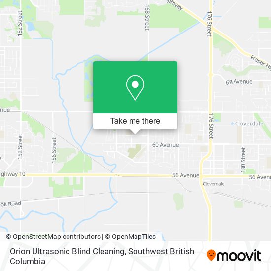Orion Ultrasonic Blind Cleaning map