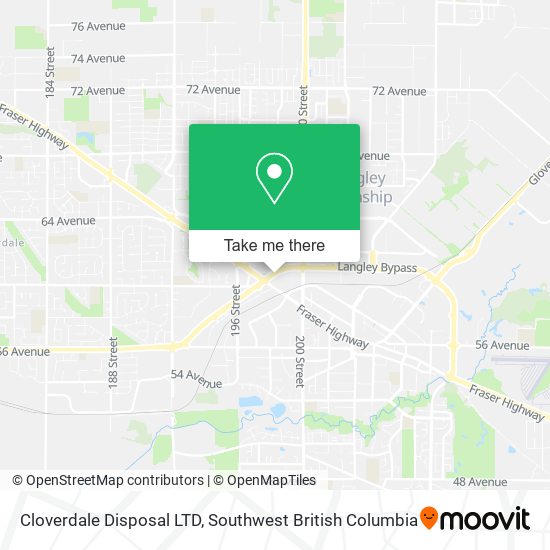 Cloverdale Disposal LTD map