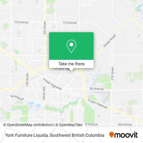 York Furniture Liquida map