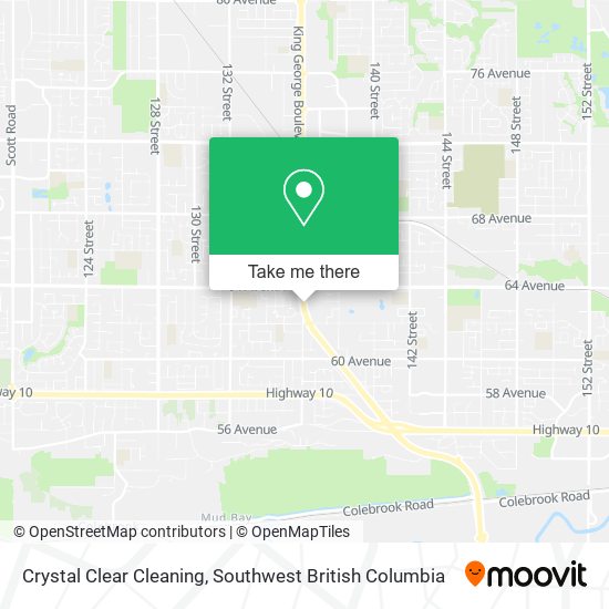 Crystal Clear Cleaning map