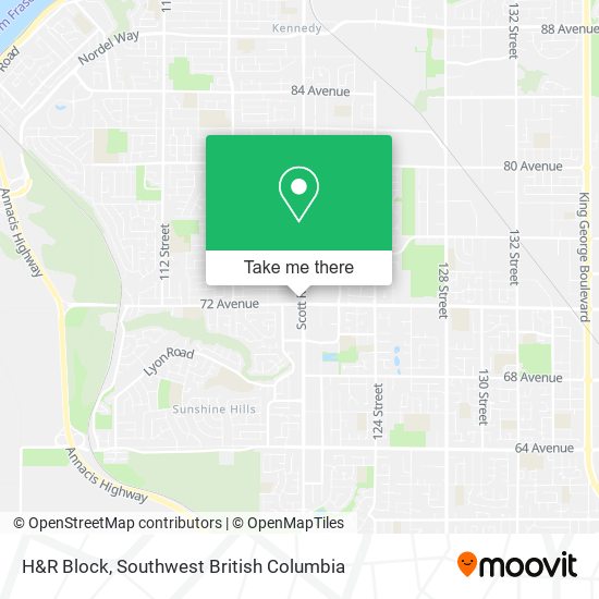 H&R Block map