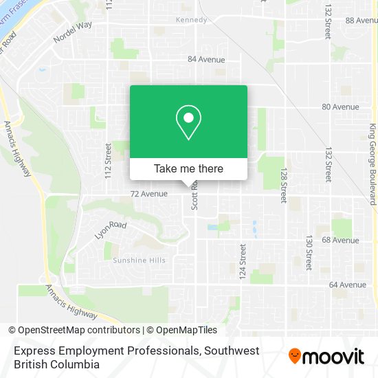 Express Employment Professionals map