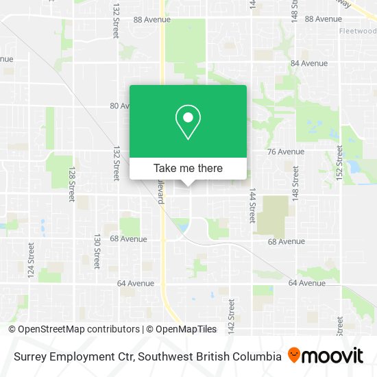 Surrey Employment Ctr map