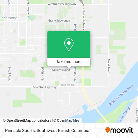 Pinnacle Sports map