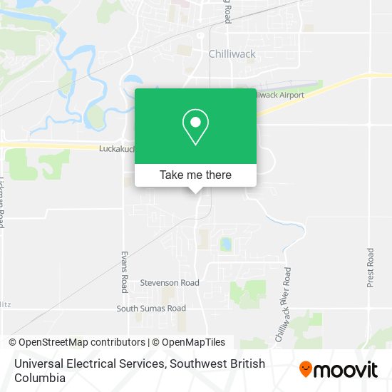 Universal Electrical Services map