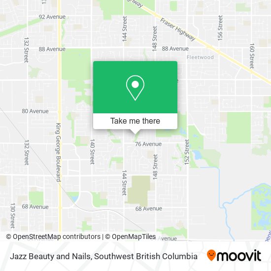 Jazz Beauty and Nails map