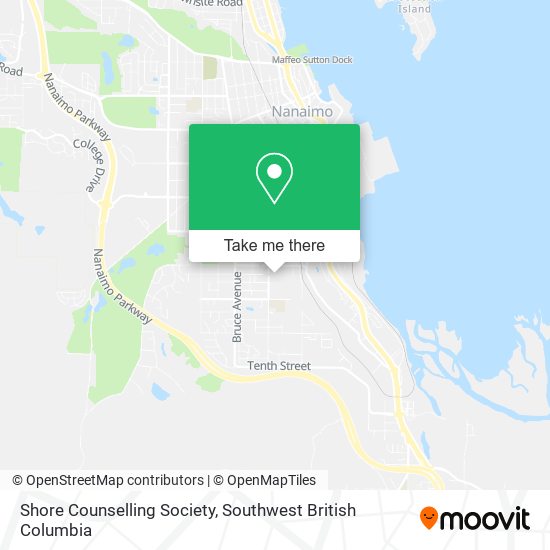 Shore Counselling Society map