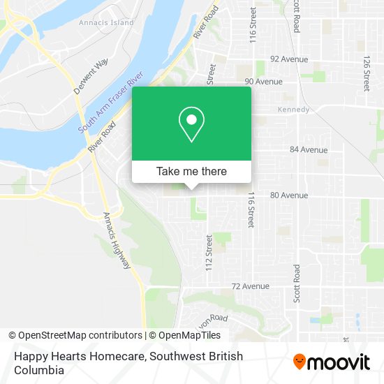 Happy Hearts Homecare map