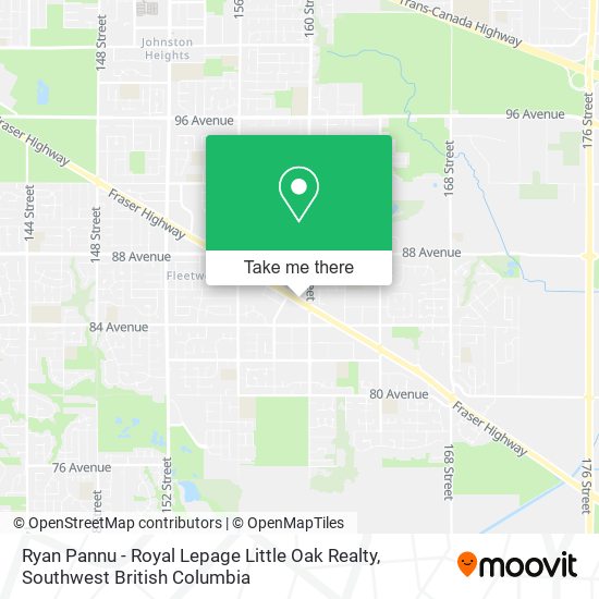 Ryan Pannu - Royal Lepage Little Oak Realty map