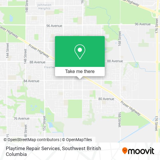 Playtime Repair Services map