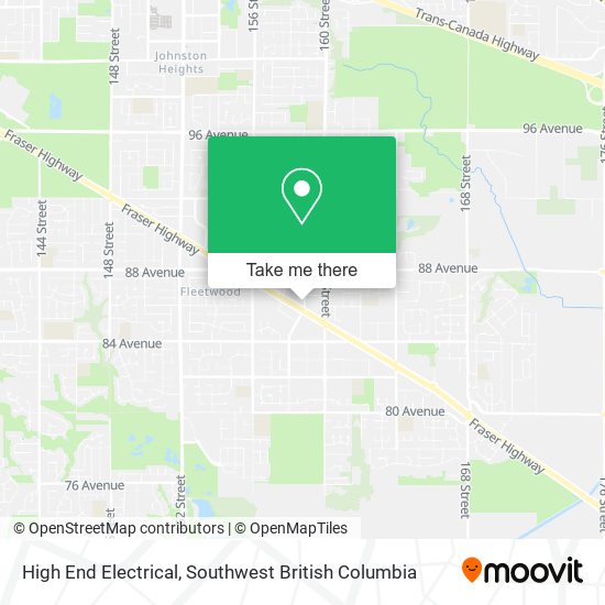 High End Electrical map