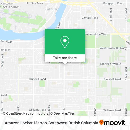 Amazon Locker-Marron map