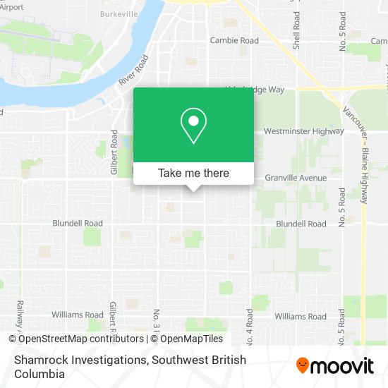 Shamrock Investigations map