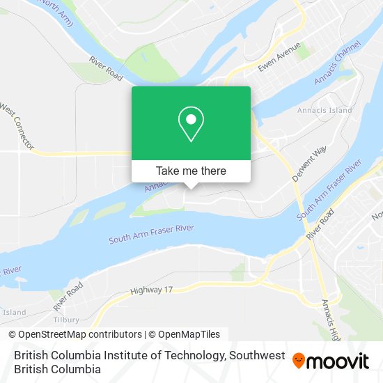 British Columbia Institute of Technology map
