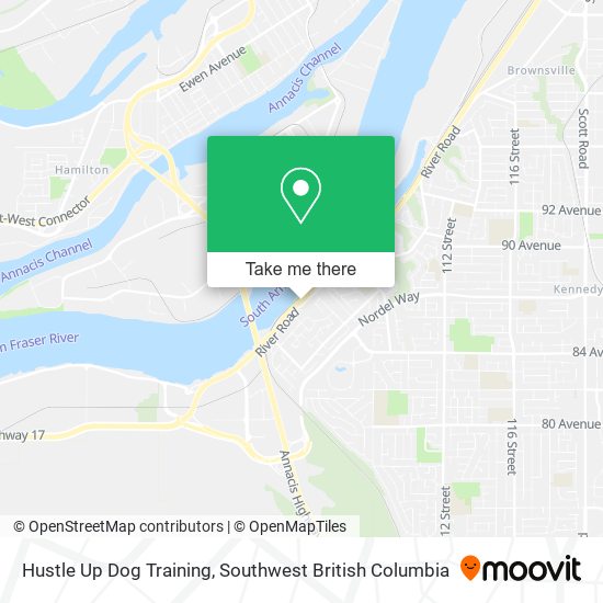 Hustle Up Dog Training map