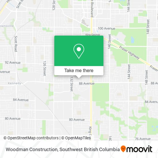 Woodman Construction map