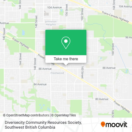 Diversecity Community Resources Society map