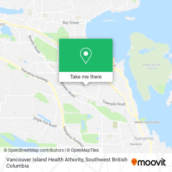 Vancouver Island Health Athority map