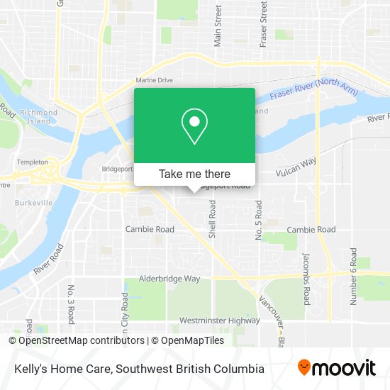 Kelly's Home Care map