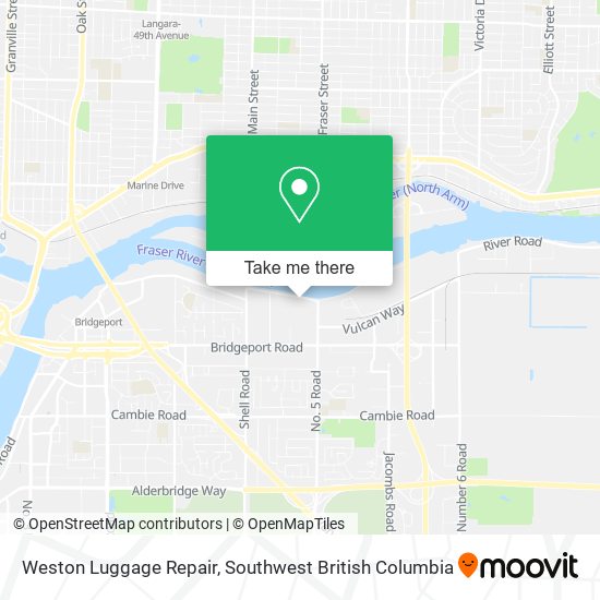 Weston Luggage Repair map