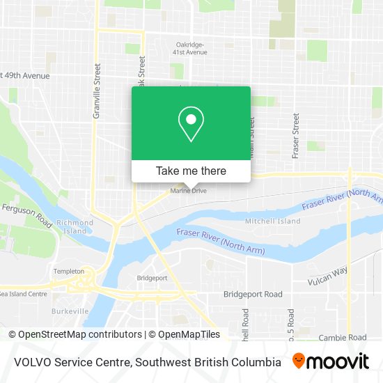 VOLVO Service Centre map