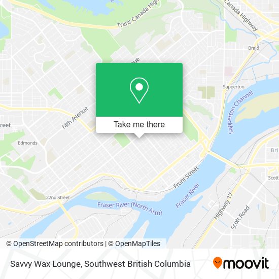 Savvy Wax Lounge map