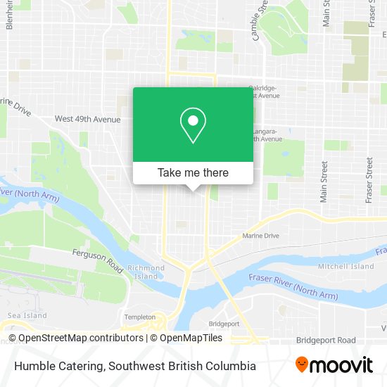 Humble Catering map