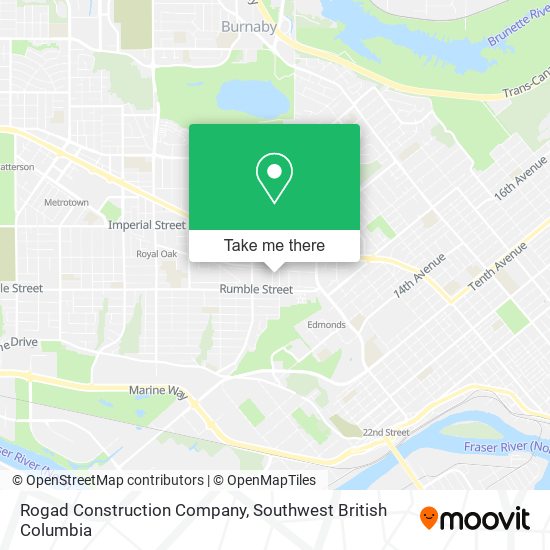 Rogad Construction Company map