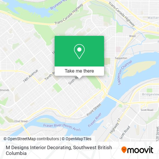 M Designs Interior Decorating map