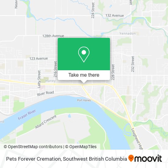 Pets Forever Cremation map