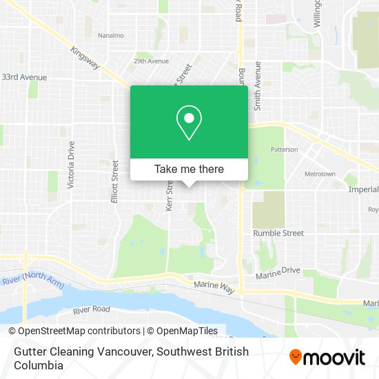 Gutter Cleaning Vancouver map