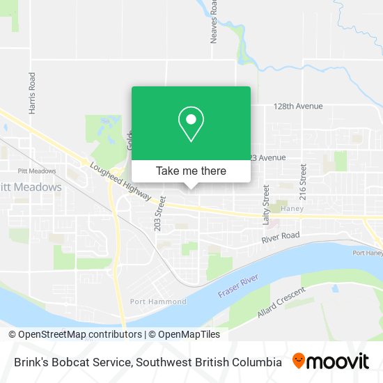 Brink's Bobcat Service map