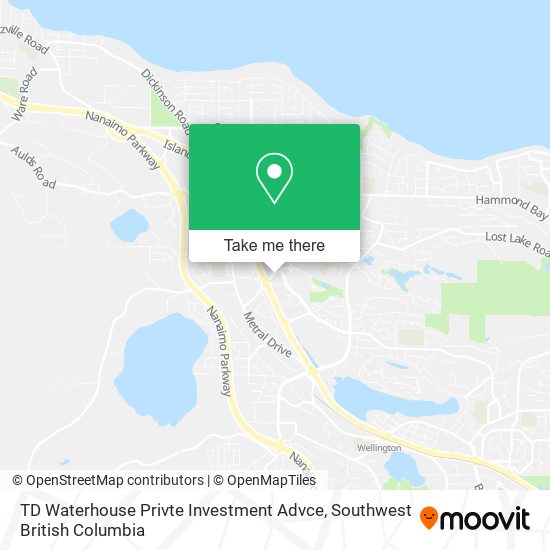 TD Waterhouse Privte Investment Advce map