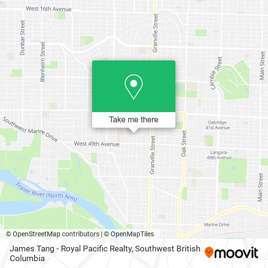 James Tang - Royal Pacific Realty map