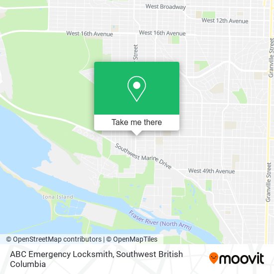 ABC Emergency Locksmith map