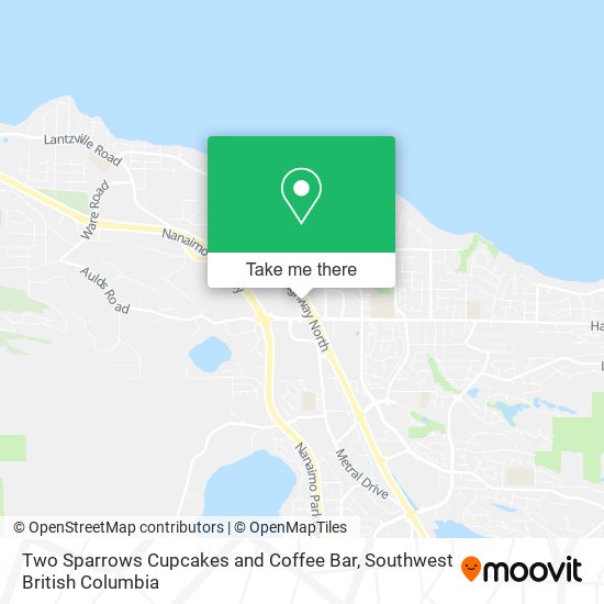 Two Sparrows Cupcakes and Coffee Bar map