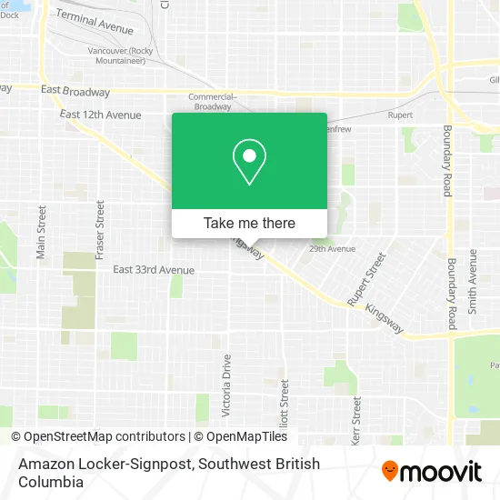 Amazon Locker-Signpost map