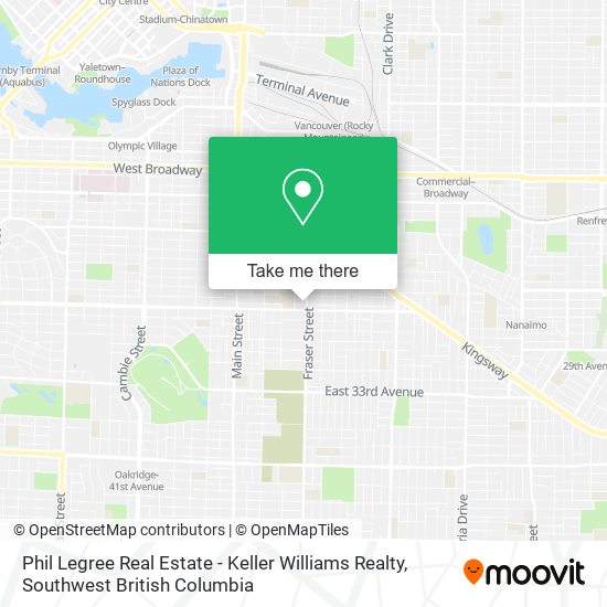 Phil Legree Real Estate - Keller Williams Realty map