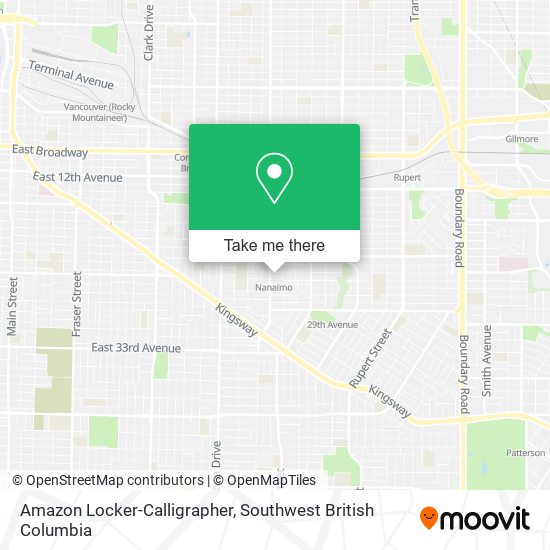 Amazon Locker-Calligrapher map