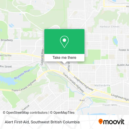 Alert First-Aid map