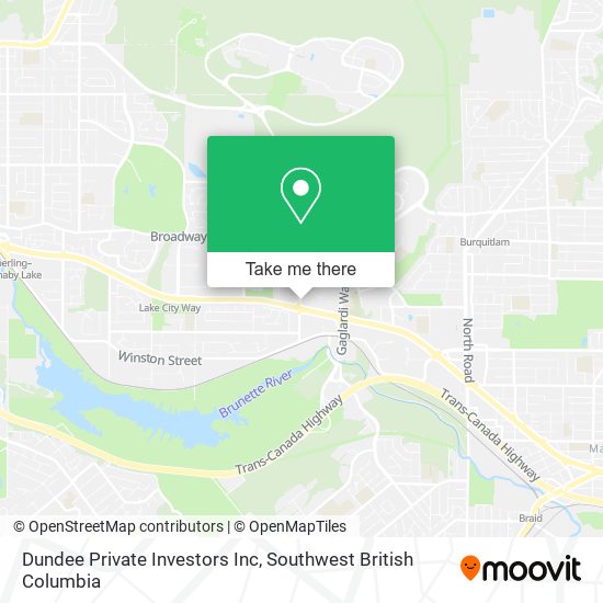 Dundee Private Investors Inc map