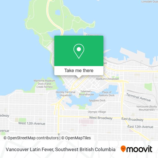 Vancouver Latin Fever map